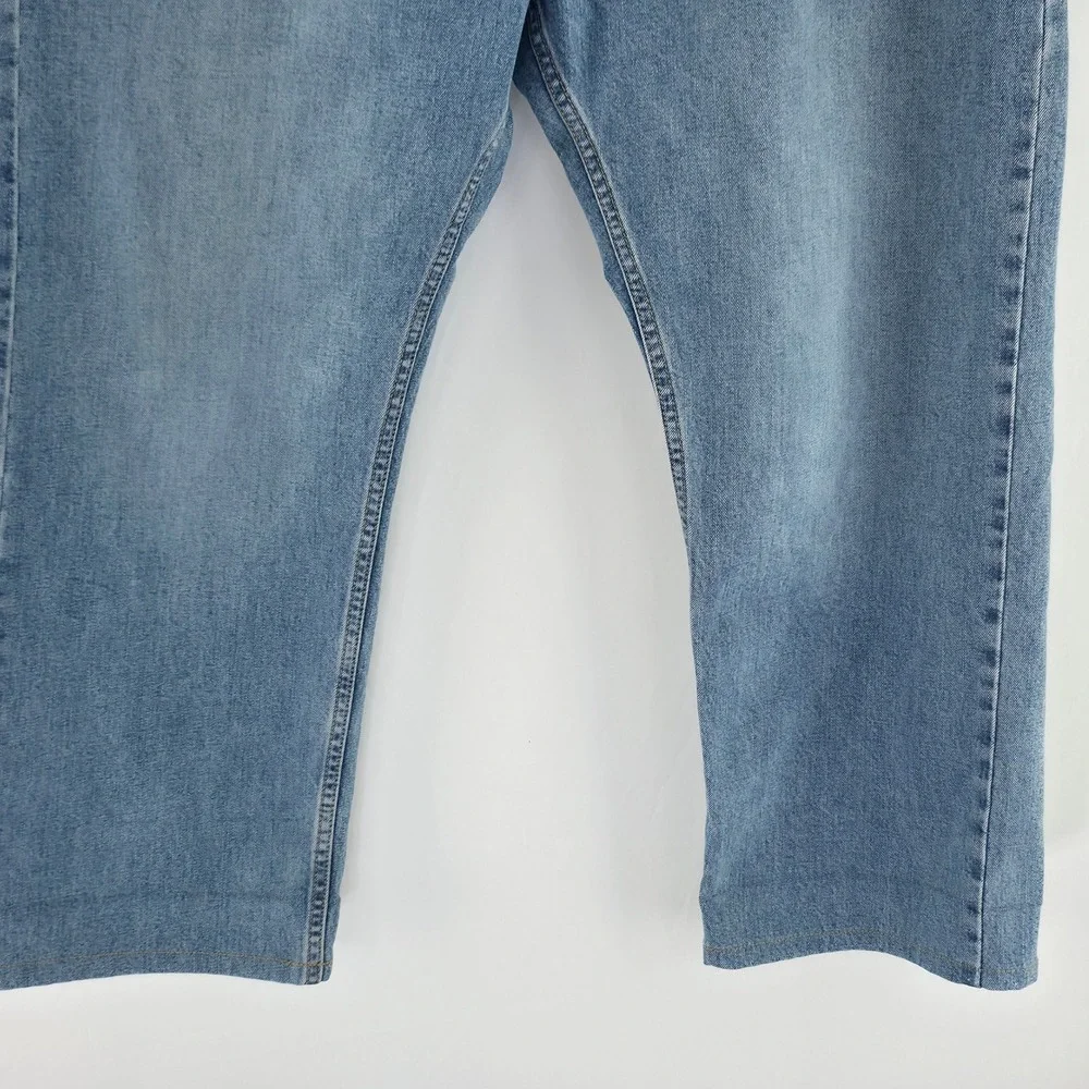 Levi's 505 Regular Fit Mens 40x30 Light Blue Denim Straight Leg Classic Jeans